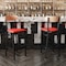 Flash Furniture Red Vinyl Seat Barstool with Natural Wood Back XU-DG6V6RDV-NAT-GG - alternate 2
